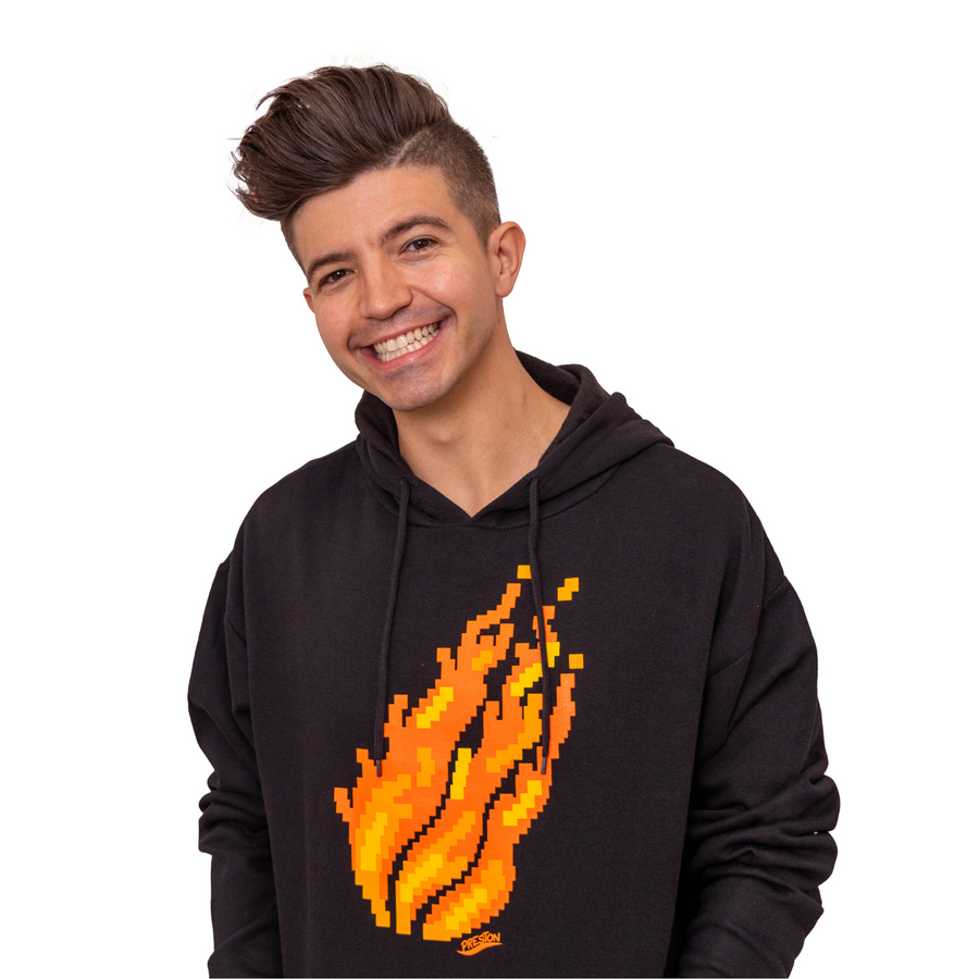 Pixel Flame Hoodie