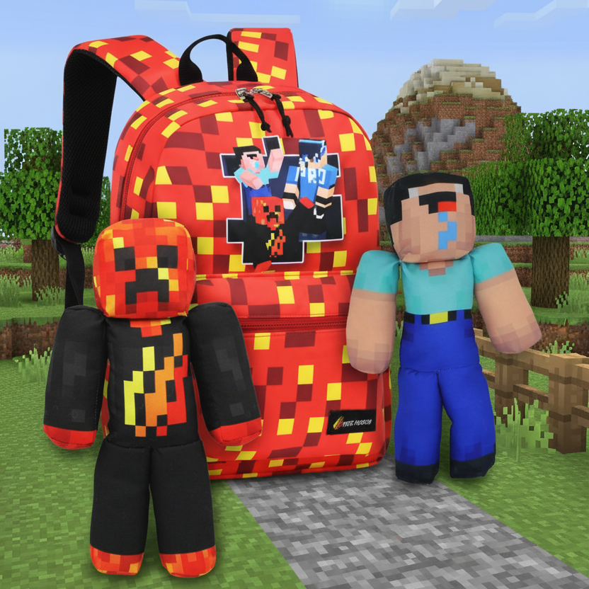 Preston Playz Backpack and Minecraft Plushies