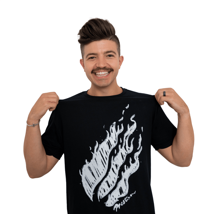 Black Chalk Flame T-Shirt