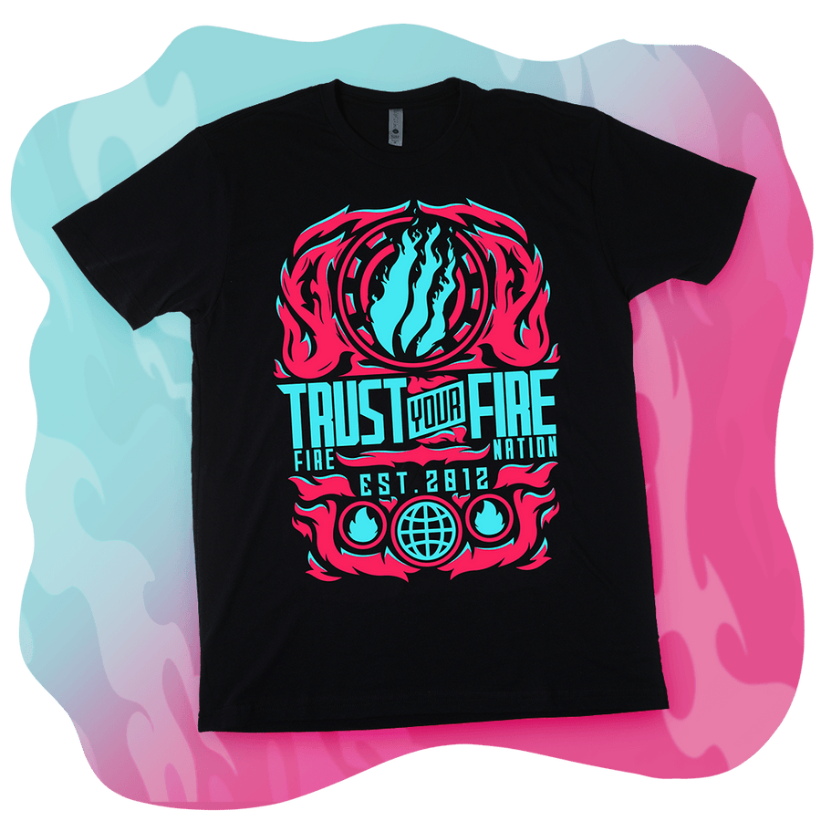Cotton Candy Fire Tee - Fire Merch