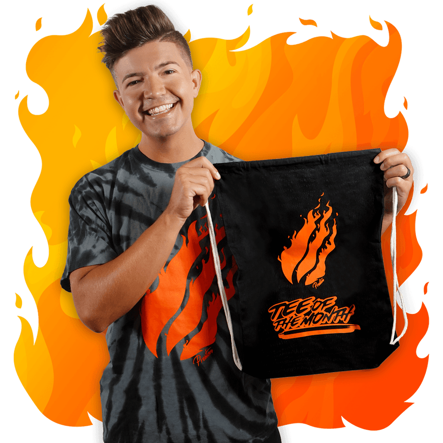 Gray and Black Tie-Dye Tee - Fire Merch
